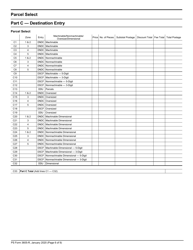 PS Form 3605-R Postage Statement - Package Services, Page 6