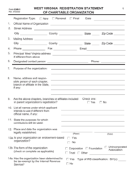 Form CHR-1 Registration Statement of Charitable Organizations - West Virginia, Page 2