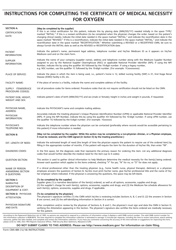 Form CMS-484 Certificate of Medical Necessity - Oxygen, Page 2