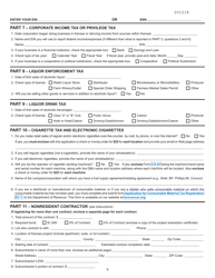 Form CR-16 Business Tax Application - Kansas, Page 3