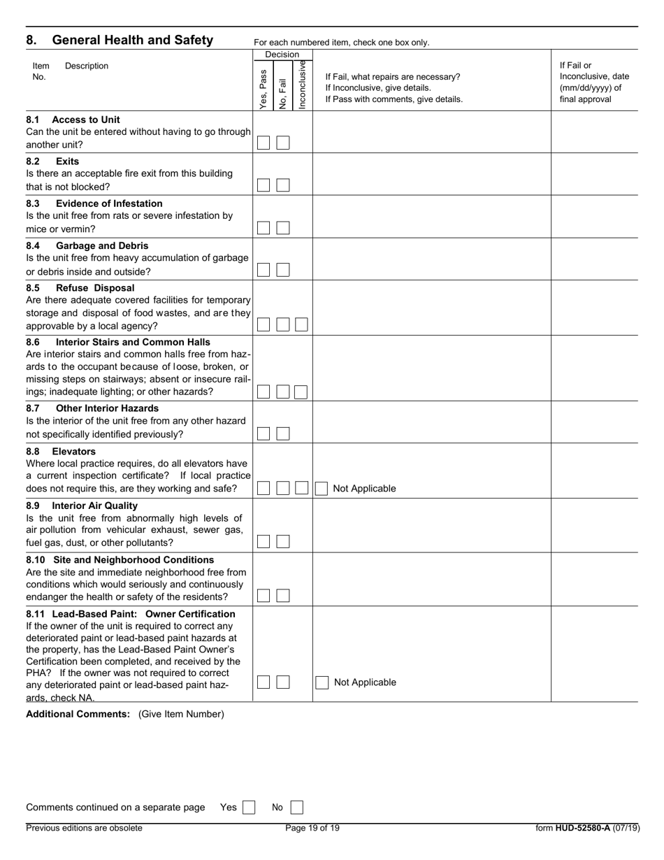 Form HUD-52580-A - Fill Out, Sign Online and Download Fillable PDF ...