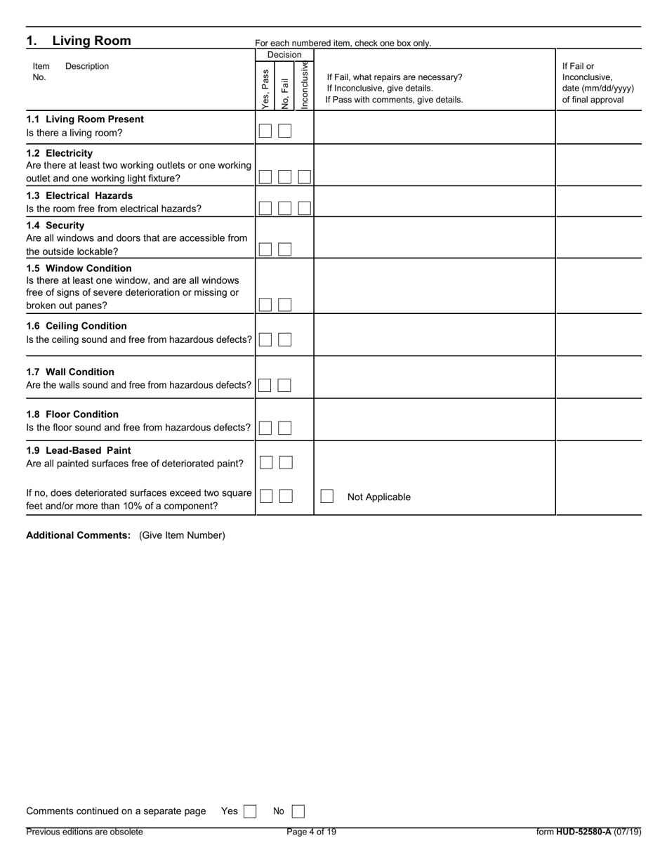 Form HUD-52580-A - Fill Out, Sign Online and Download Fillable PDF ...