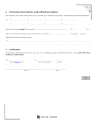 Form CA-1001-V Registration Application for Indians - Quebec, Canada, Page 2