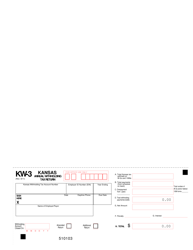 Form KW-3 &quot;Kansas Annual Withholding Tax Return&quot; - Kansas