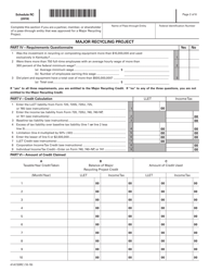 Form 41A720RC Schedule RC Application for Income Tax/Llet Credit for Recycling and/or Composting Equipment or Major Recycling Project - Kentucky, Page 2