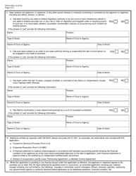 Form S-4 (SFN51526) Application for Registration as a Dealer - North Dakota, Page 3