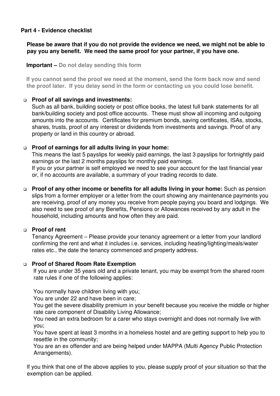 Housing and Council Tax Benefit Application - South Norfolk, Norfolk, United Kingdom, Page 10