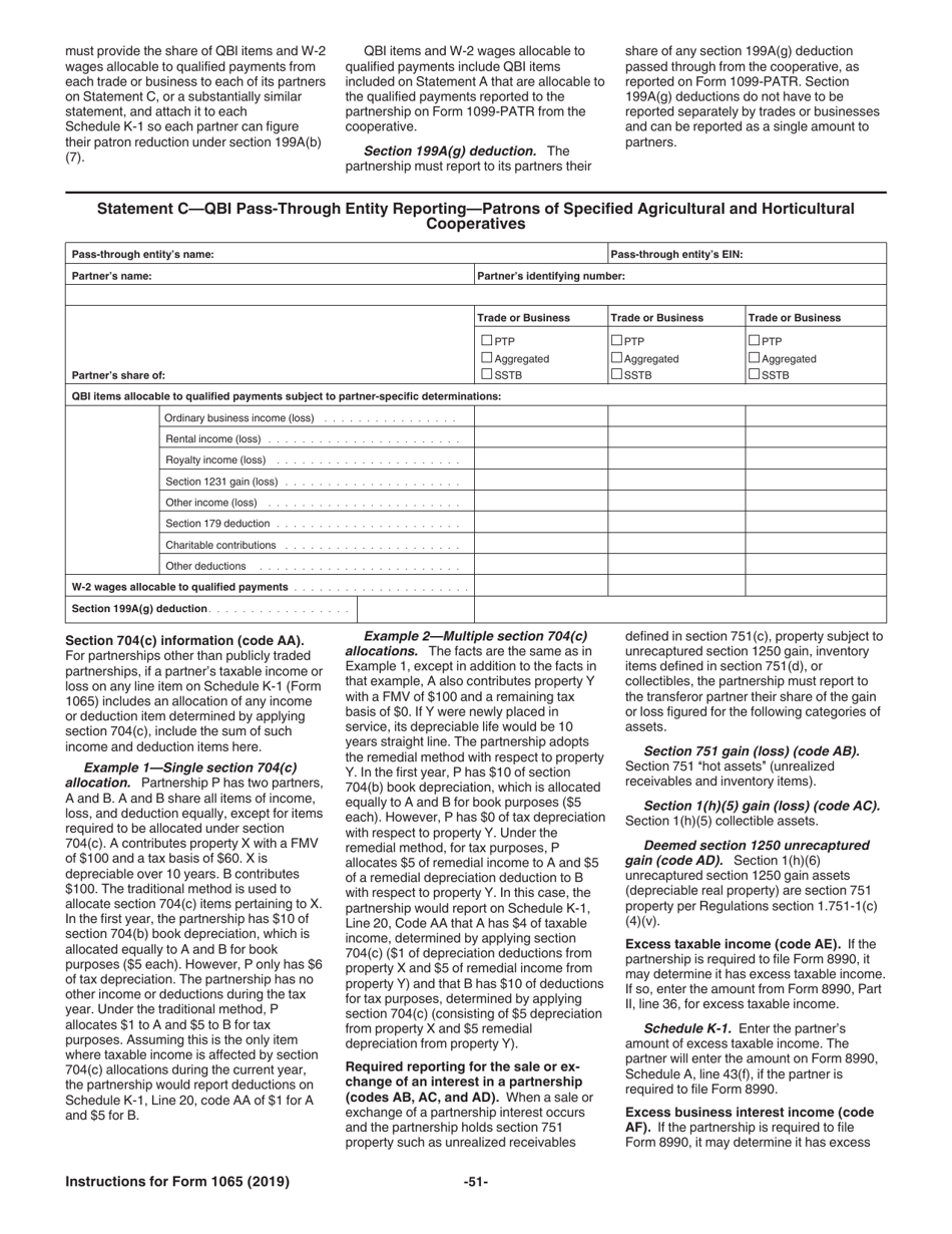 Instructions for IRS Form 1065 U.S. Return of Partnership Income, Page 51