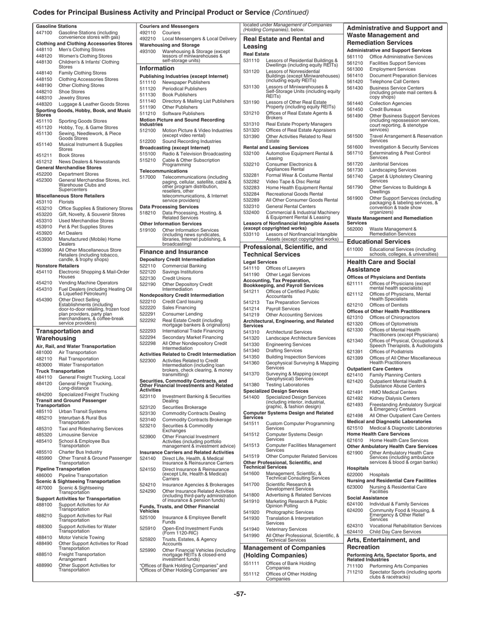 Instructions for IRS Form 1065 U.S. Return of Partnership Income, Page 57