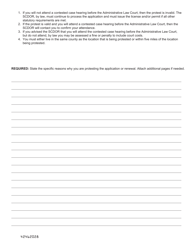 Form ABL-20 Beer, Wine, and/or Liquor Protest Form - South Carolina, Page 2