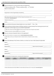 Form INZ1017 Visitor Visa Application for a Temporary Stay in New Zealand - New Zealand, Page 4