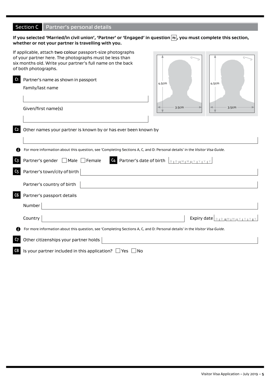 Form INZ1017 Visitor Visa Application for a Temporary Stay in New Zealand - New Zealand, Page 5