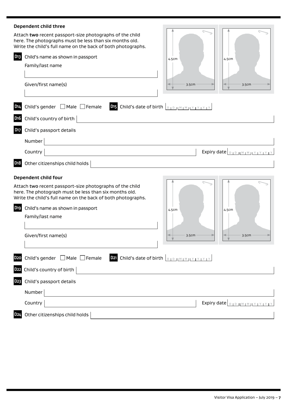 Form INZ1017 Visitor Visa Application for a Temporary Stay in New Zealand - New Zealand, Page 7