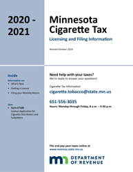 Document preview: Form CT100 License Application for Cigarette Distributors and Subjobbers - Minnesota