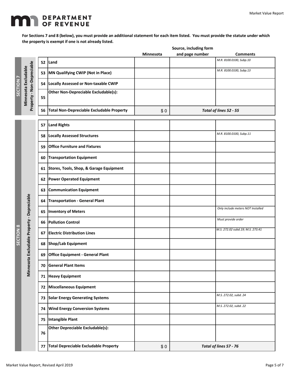 Utility and Pipeline Market Value Report - Minnesota, Page 5