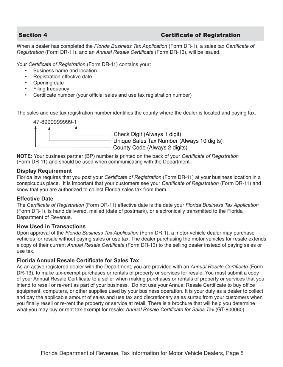 Tax Information for Motor Vehicle Dealers - Florida, Page 10