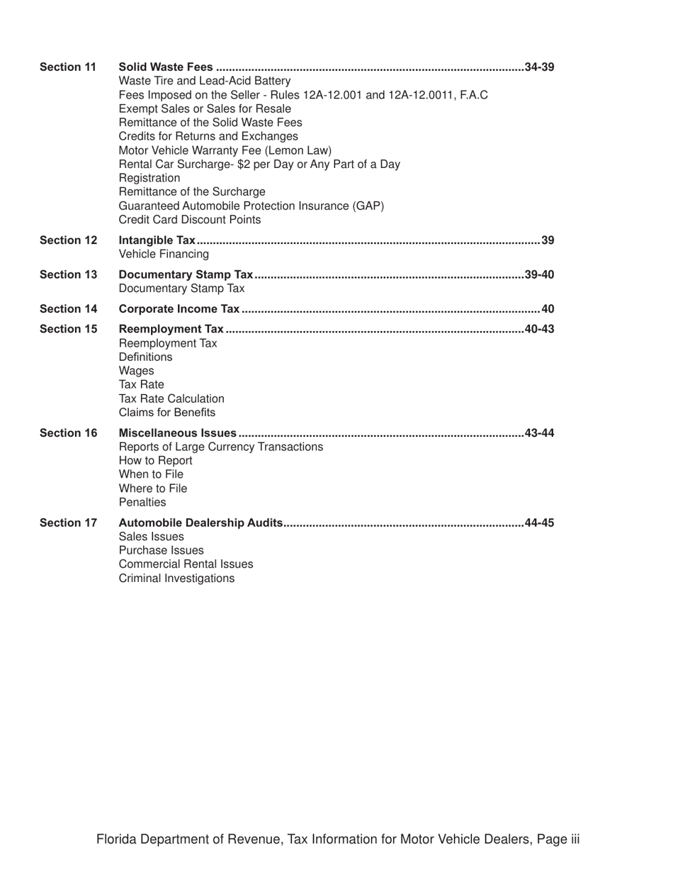 Tax Information for Motor Vehicle Dealers - Florida, Page 4