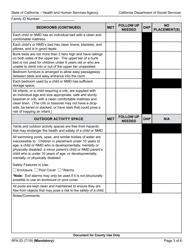 Form RFA03 Resource Family Home Health and Safety Assessment Checklist - California, Page 3