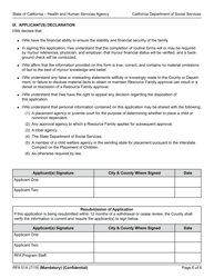 Form RFA01A Resource Family Application - California, Page 6