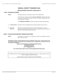 Form GEN1031 Annual County Training Plan - California, Page 4