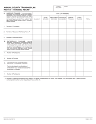 Form GEN1031 Annual County Training Plan - California, Page 6