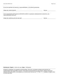 Formulario SNA-1000A-S Derechos Y Responsabilidades - Arizona (Spanish), Page 2