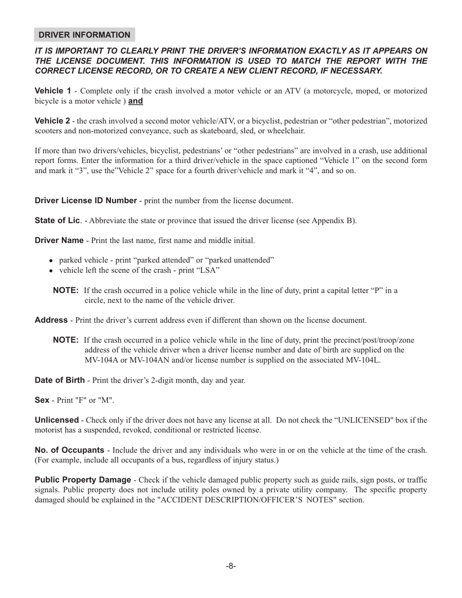 Instructions for Form MV-104A, MV-104AN, MV-104S, MV-104EN, MV-104D, MV-104L - New York, Page 10