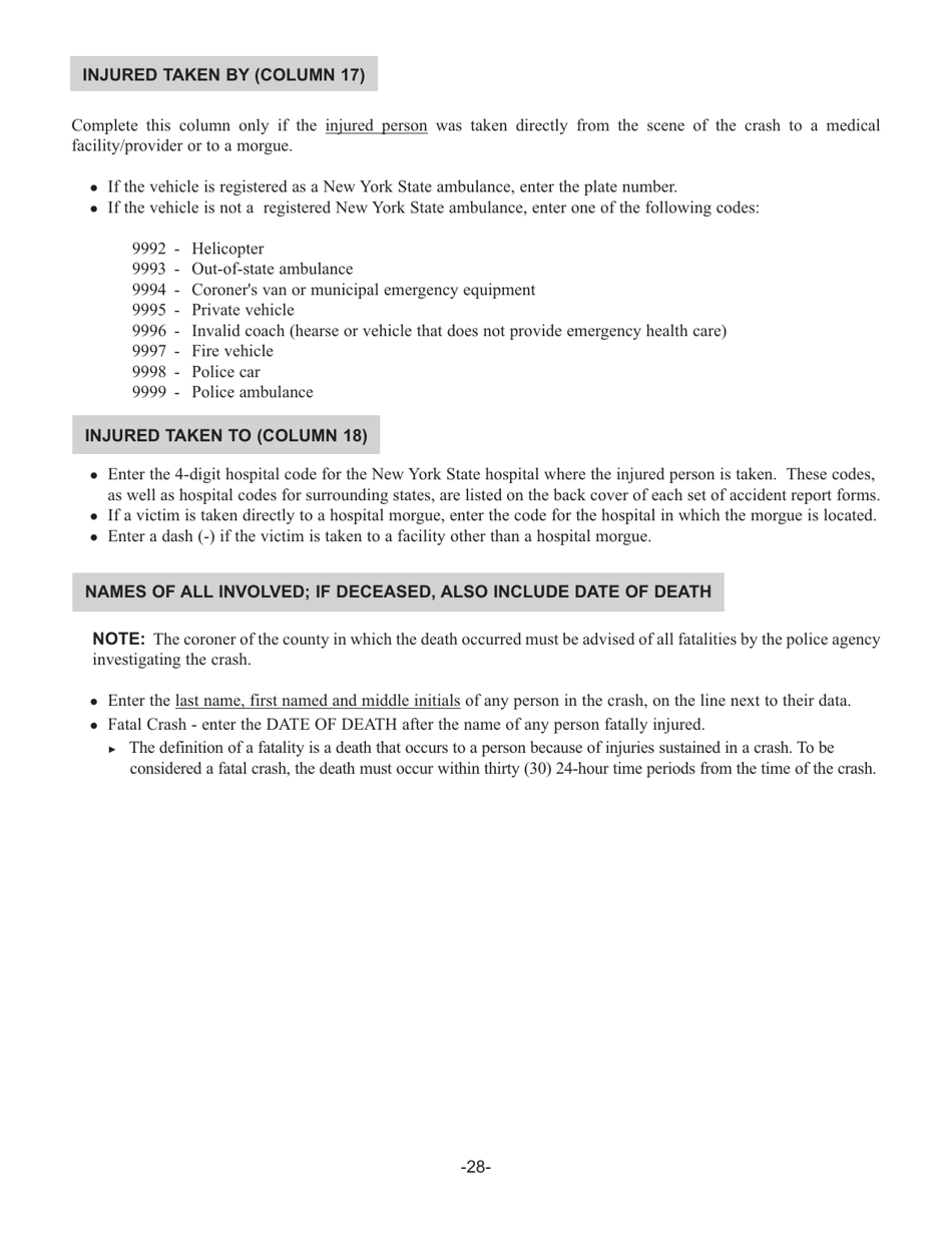 Instructions for Form MV-104A, MV-104AN, MV-104S, MV-104EN, MV-104D, MV-104L - New York, Page 30