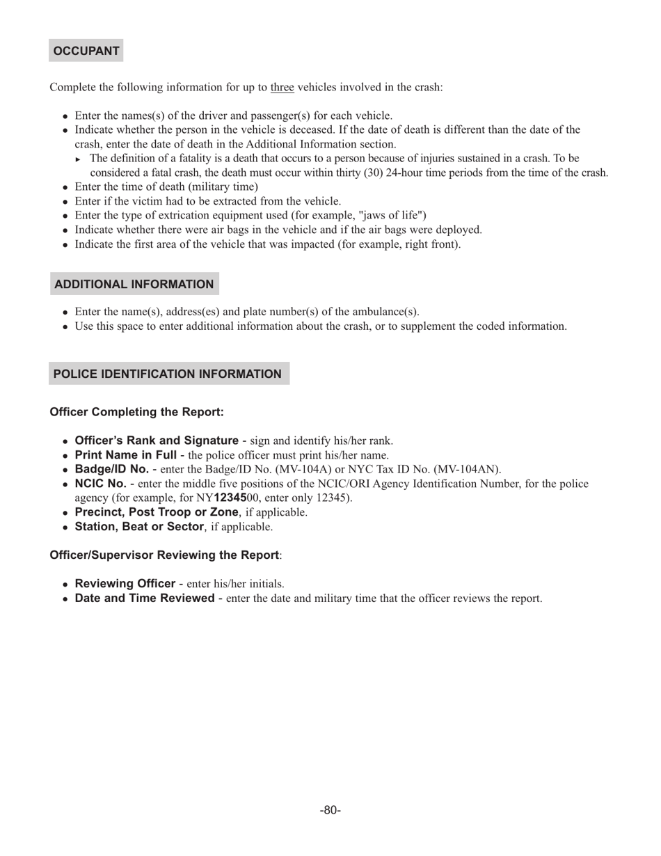 Instructions for Form MV-104A, MV-104AN, MV-104S, MV-104EN, MV-104D, MV-104L - New York, Page 82