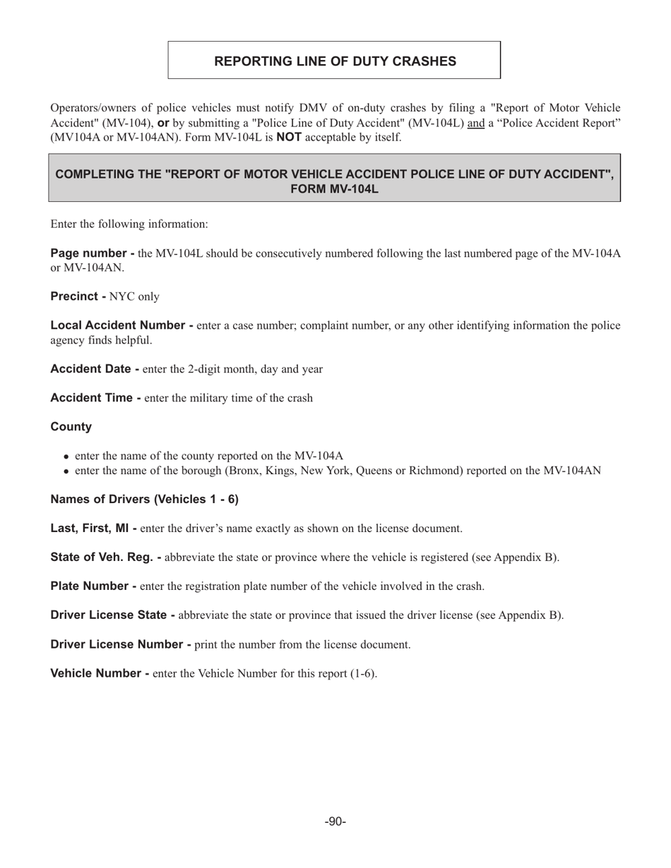 Instructions for Form MV-104A, MV-104AN, MV-104S, MV-104EN, MV-104D, MV-104L - New York, Page 92