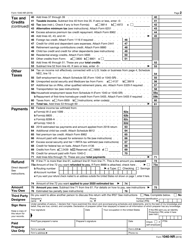 IRS Form 1040-NR U.S. Nonresident Alien Income Tax Return, Page 3