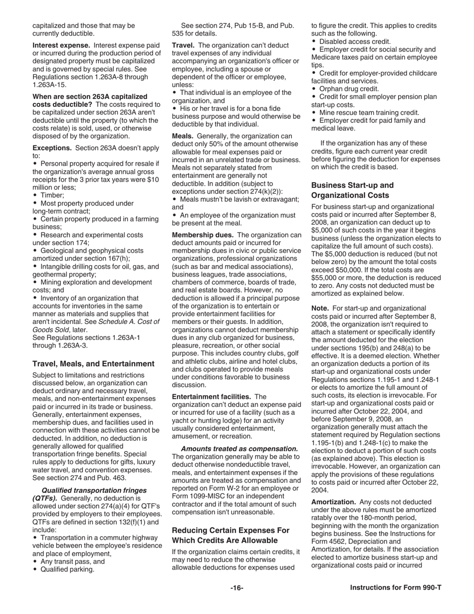Instructions for IRS Form 990-T Exempt Organization Business Income Tax Return (And Proxy Tax Under Section 6033(E)), Page 17