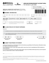 Form 4416-BCBS-MRA-PMB-FRM Medicare Reimbursement Account (Mra) Claim Form - Bluecross Blueshield, Page 2