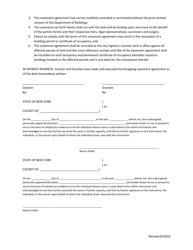 Egress Easement Agreement - New York City, Page 2