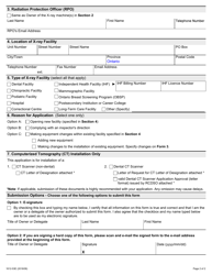 Form 1612-53 (2) Application for Approval of X-Ray Installation - Ontario, Canada, Page 2