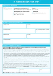 In Year Admission Form (Iyaf) - Kent, United Kingdom, Page 2