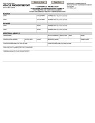 Form STD270 &quot;Vehicle Accident Report&quot; - California, Page 2