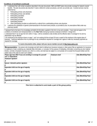 New York Small Group Business Employee Enrollment/Change Form for Medical, Dental and Vision Coverage - Aetna - New York, Page 5