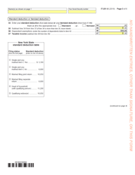 Form IT-201-X Amended Resident Income Tax Return - New York, Page 3