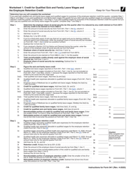 Download Instructions for IRS Form 941 Employer's Quarterly Federal Tax