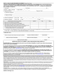 Form DB-450 Notice and Proof of Claim for Disability Benefits - New York, Page 2