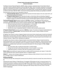 Form SHP-158S Request for Criminal Record Check - Missouri, Page 2