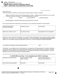 Form IL444-0103 Appeal Request Form (Snap, Medical Assistance, Cash Assistance, Child Care) - Illinois, Page 2