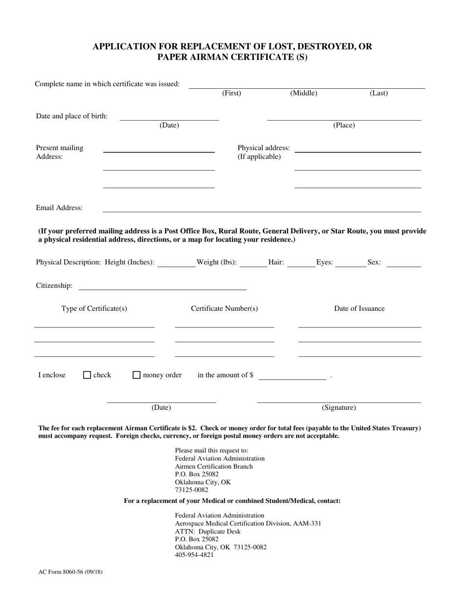 AC Form 8060 56 Fill Out Sign Online and Download Fillable PDF
