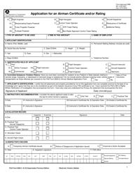 FAA Form 8400-3 Application for an Airman Certificate and/or Rating, Page 4