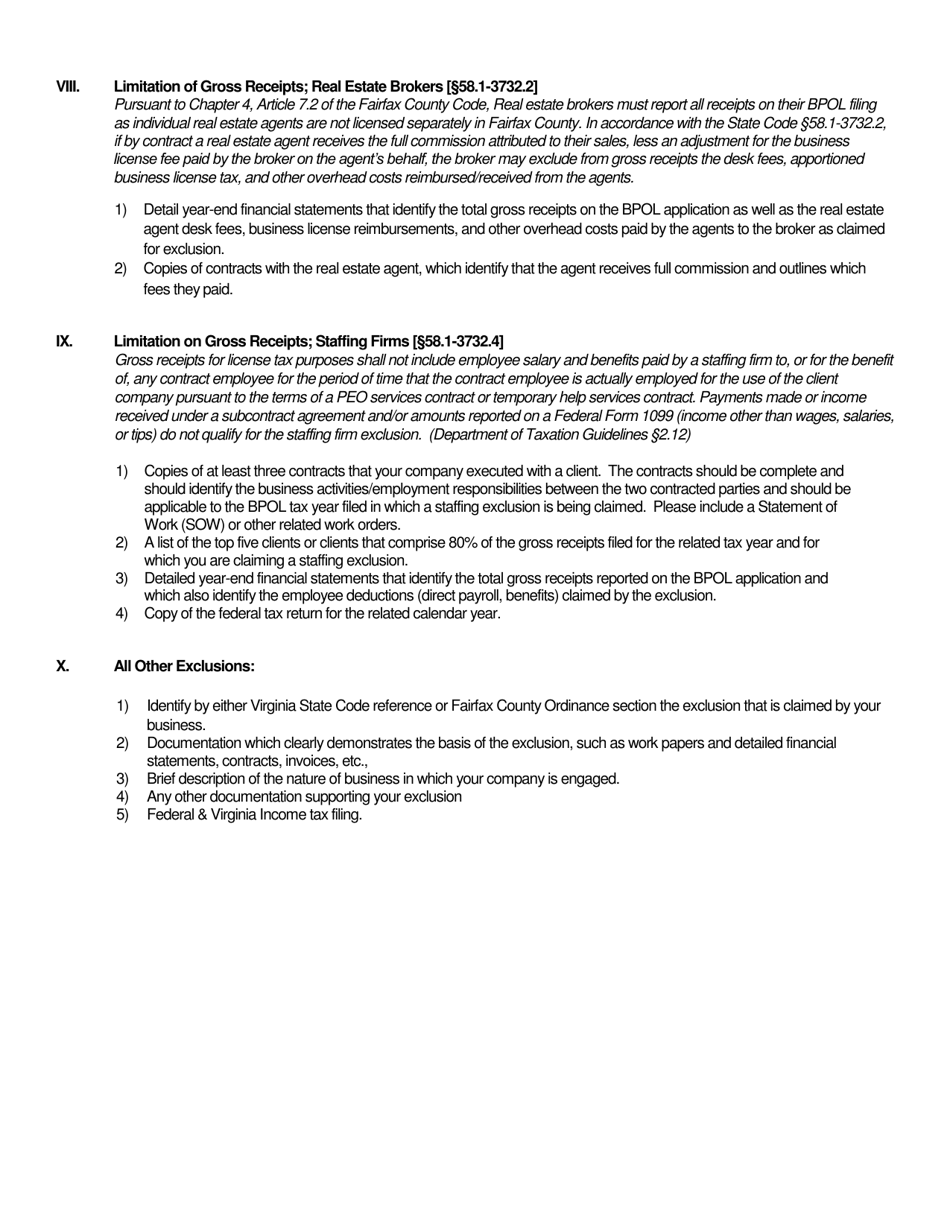 Form 8TA-EX Exclusion Worksheet - Fairfax County, Virginia, Page 4