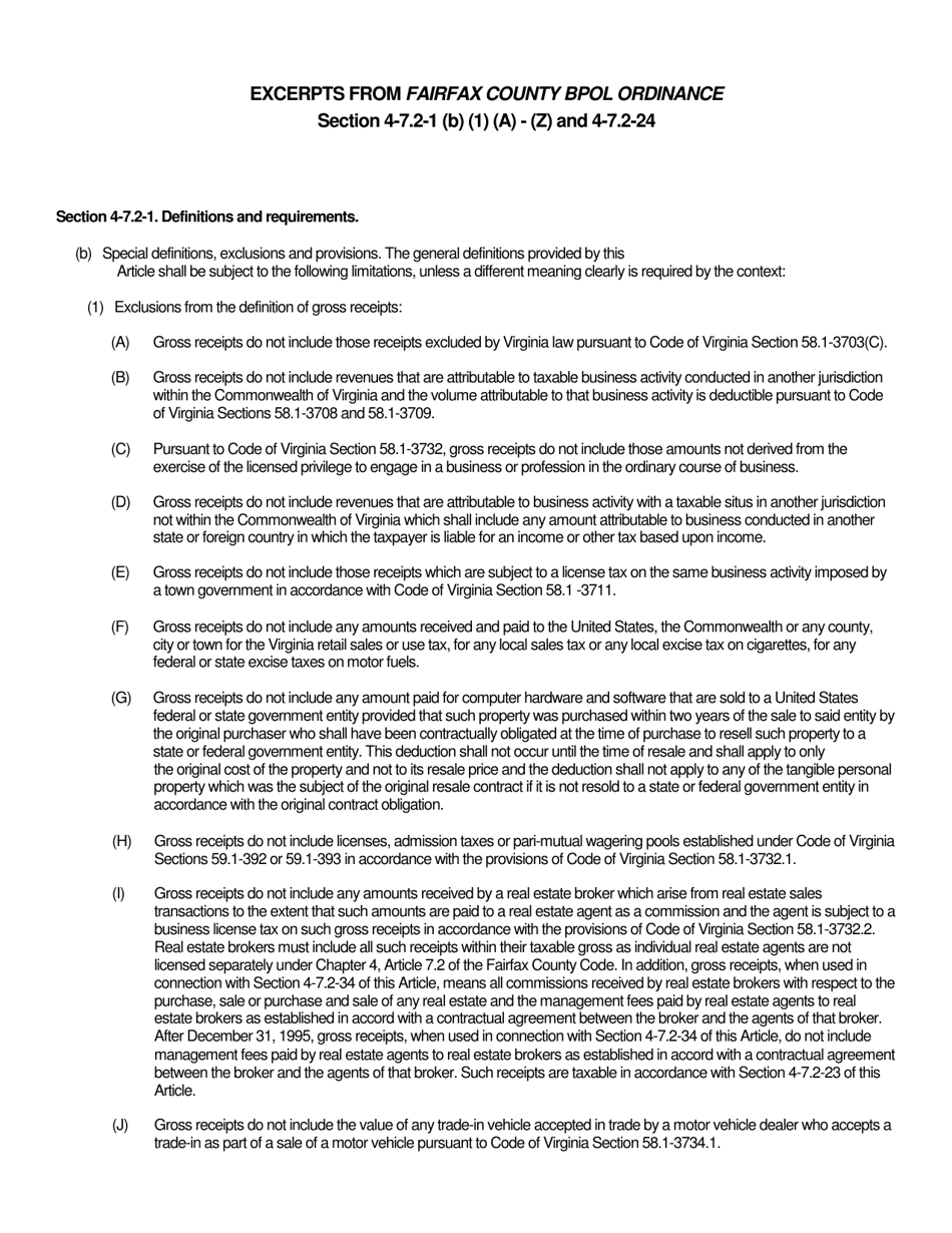 Form 8TA-EX Exclusion Worksheet - Fairfax County, Virginia, Page 5
