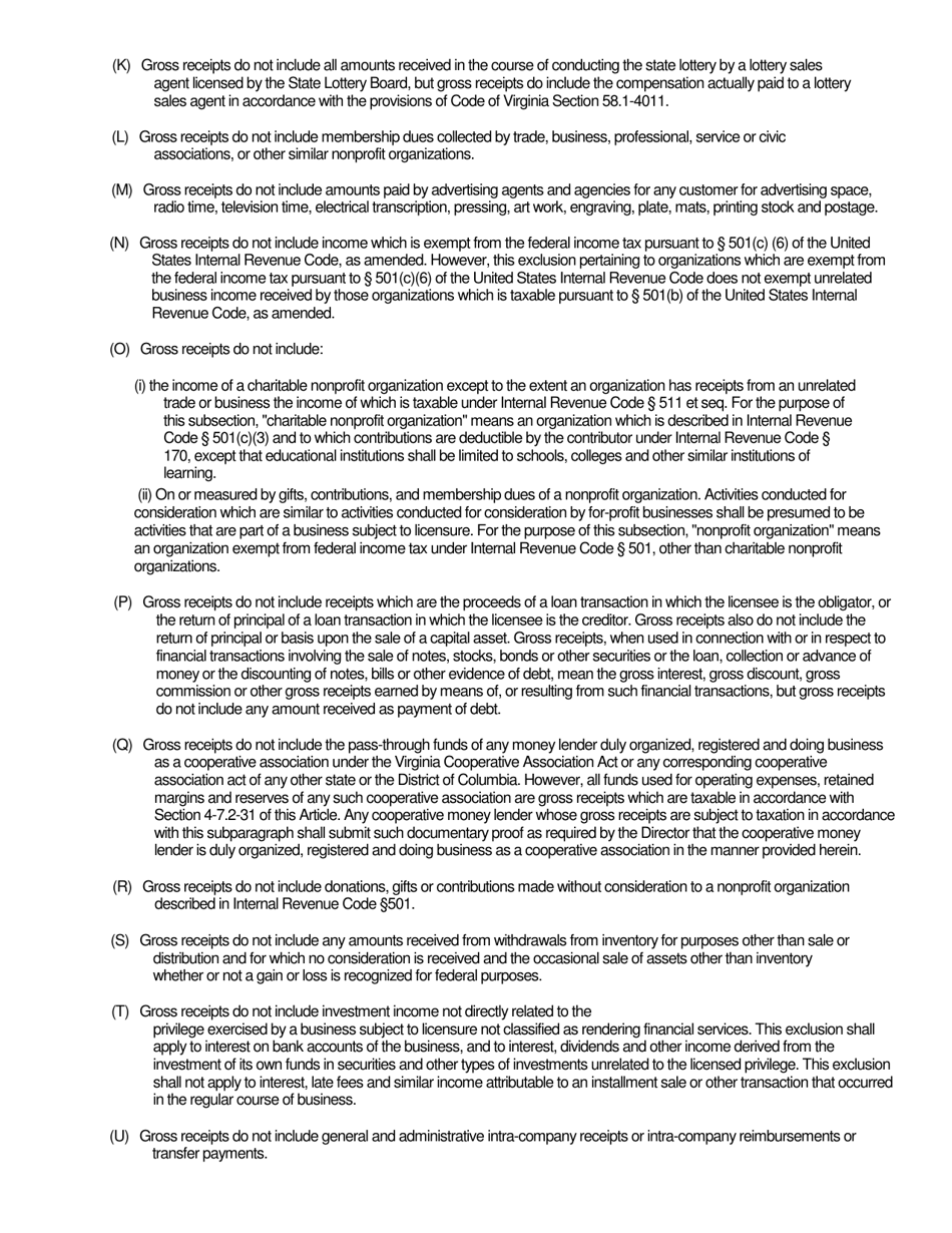 Form 8TA-EX Exclusion Worksheet - Fairfax County, Virginia, Page 6