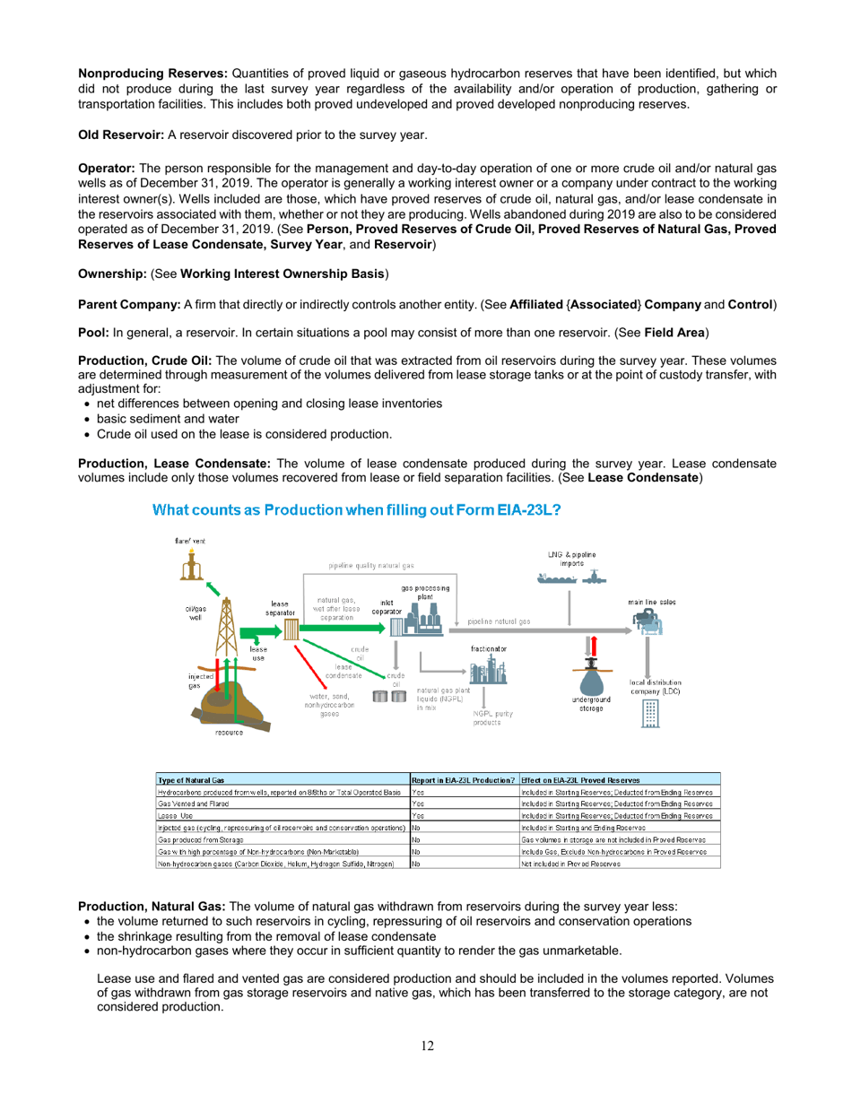Instructions for Form EIA-23L Annual Report of Domestic Oil and Gas Reserves, Page 12