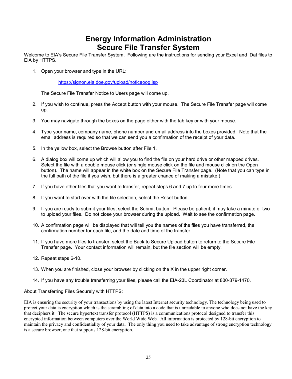 Instructions for Form EIA-23L Annual Report of Domestic Oil and Gas Reserves, Page 25